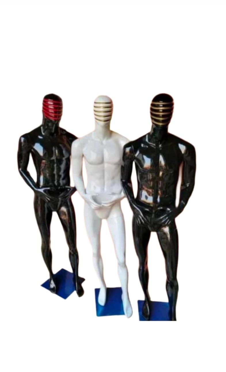 Striped Head Male Mannequins